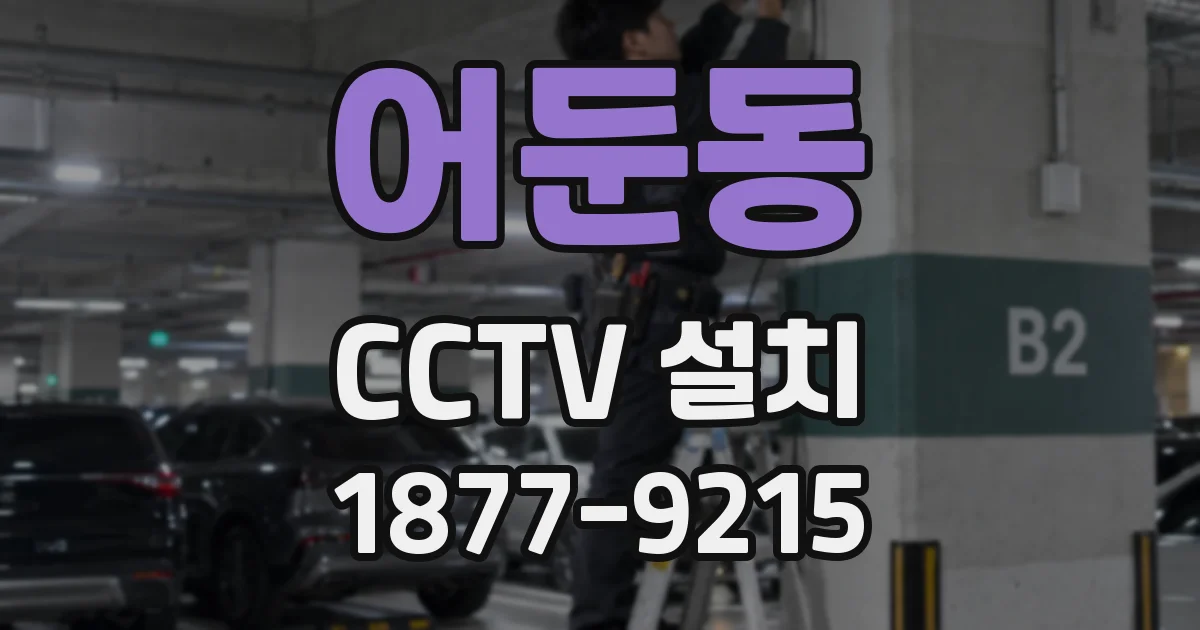 어둔동 CCTV 설치
