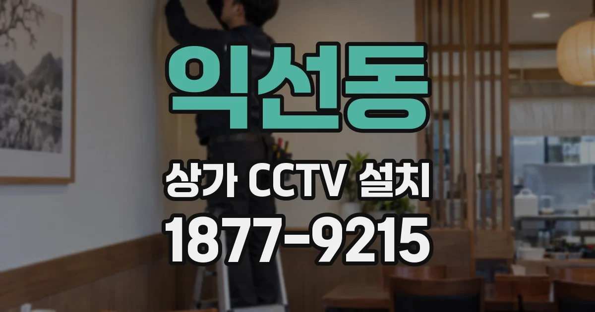 익선동 상가 CCTV 설치