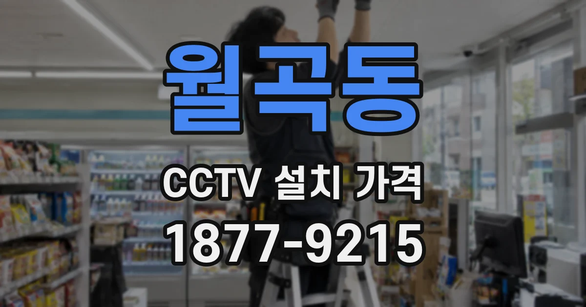 월곡동 CCTV 설치 가격