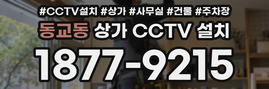 동교동 상가 CCTV 설치