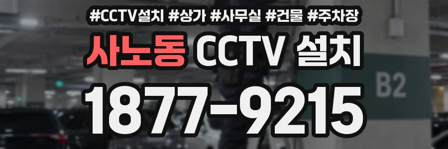 사노동 CCTV 설치