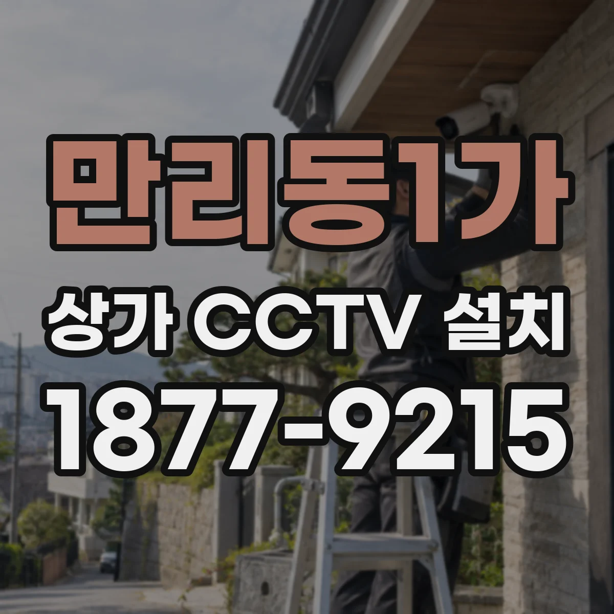 만리동1가 상가 CCTV 설치