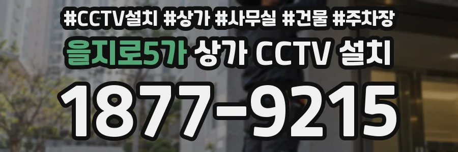 을지로5가 상가 CCTV 설치