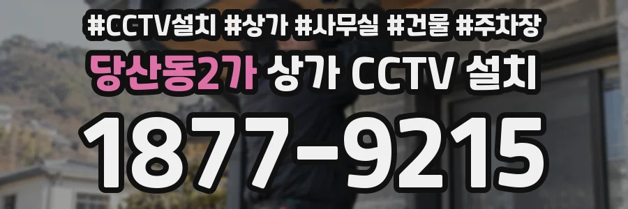 당산동2가 상가 CCTV 설치