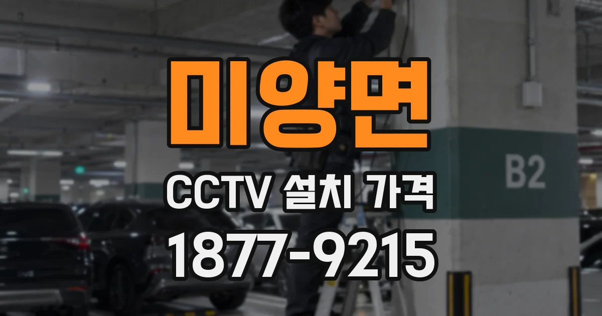 미양면 CCTV 설치 가격