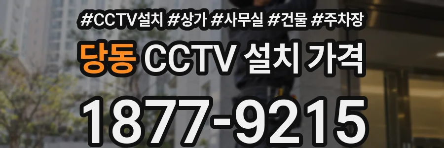 당동 CCTV 설치 가격