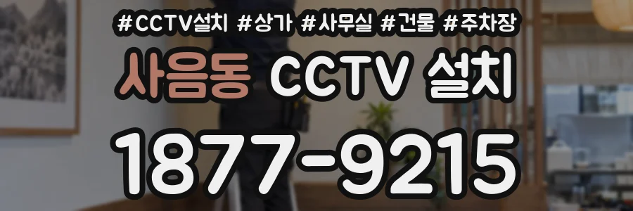 사음동 CCTV 설치