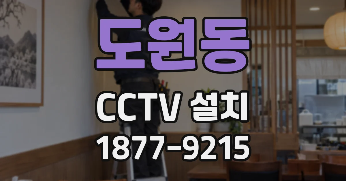 도원동 CCTV 설치