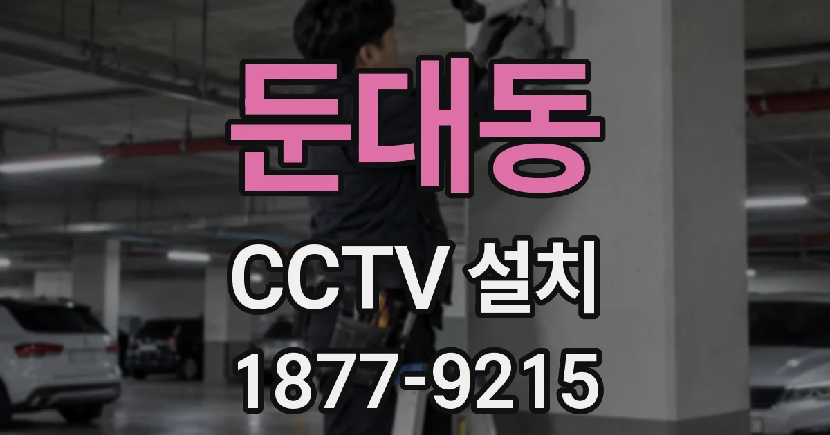 둔대동 CCTV 설치