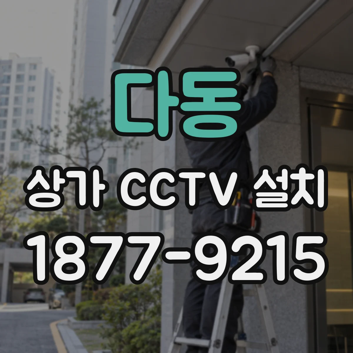 다동 상가 CCTV 설치