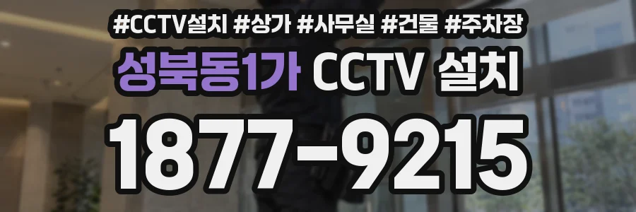 성북동1가 CCTV 설치