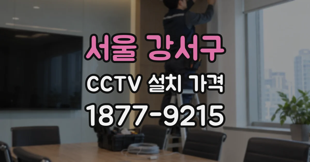 서울 강서구 CCTV 설치 가격