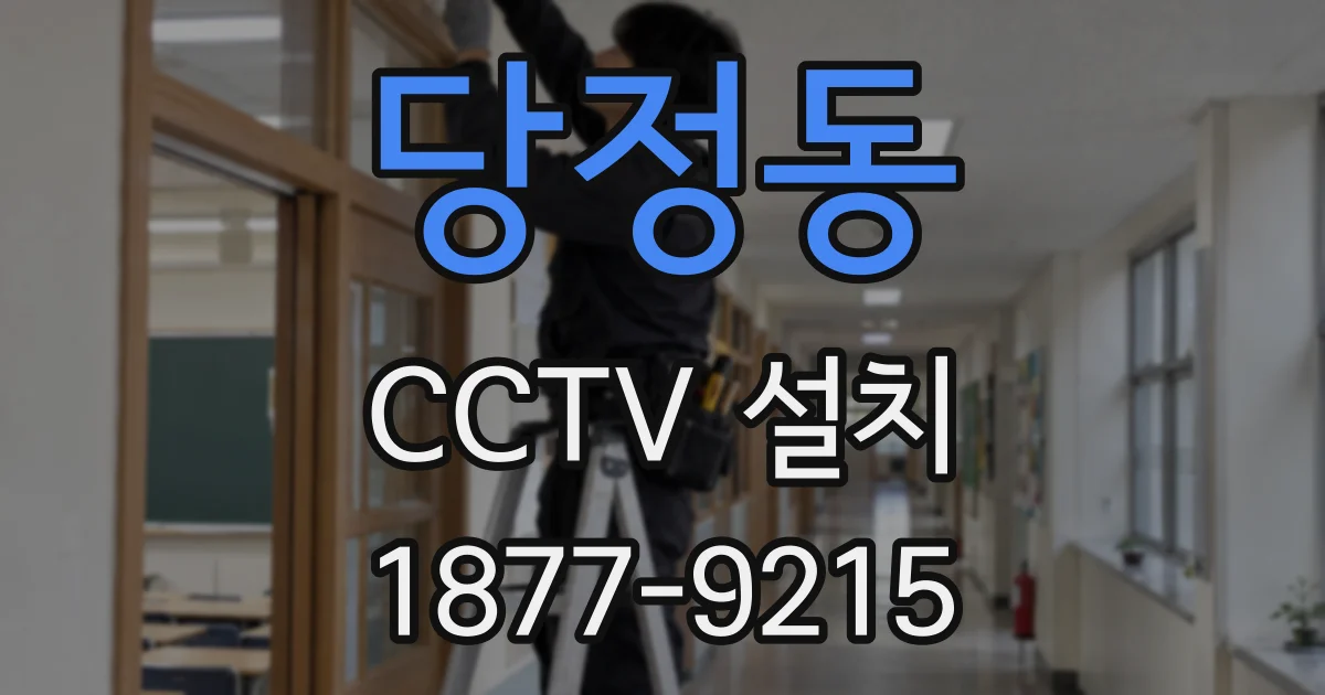 당정동 CCTV 설치