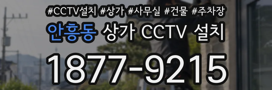 안흥동 상가 CCTV 설치