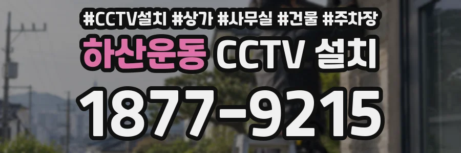 하산운동 CCTV 설치