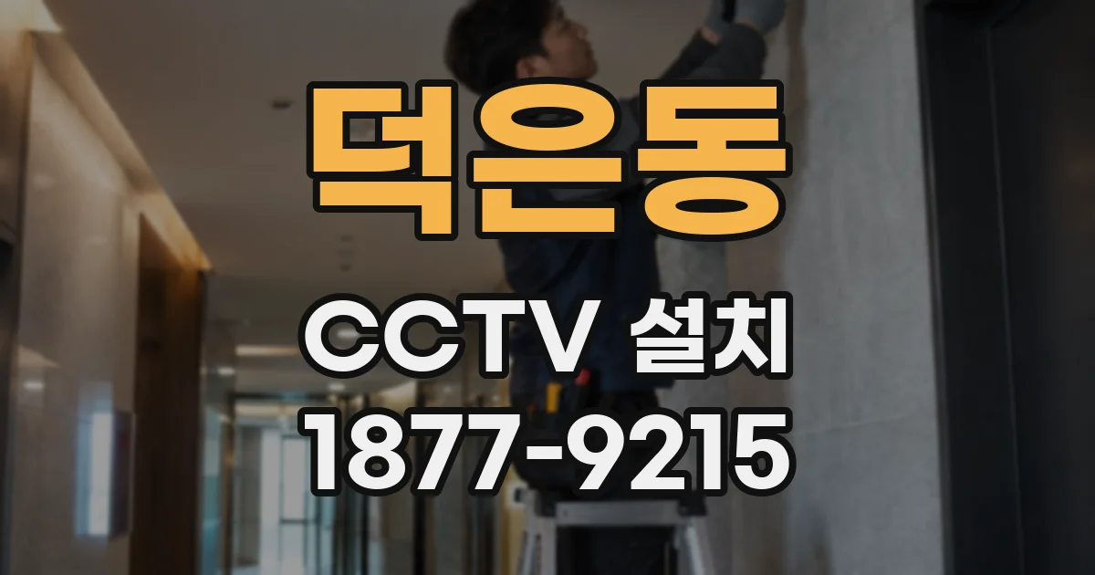 덕은동 CCTV 설치