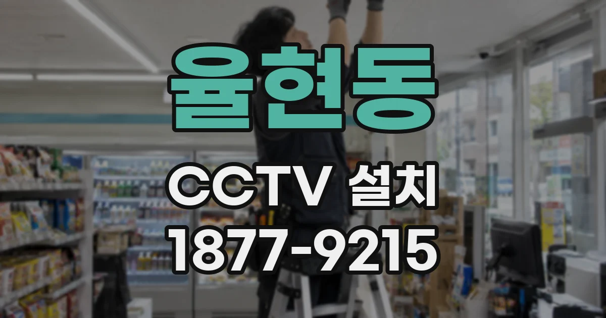 율현동 CCTV 설치