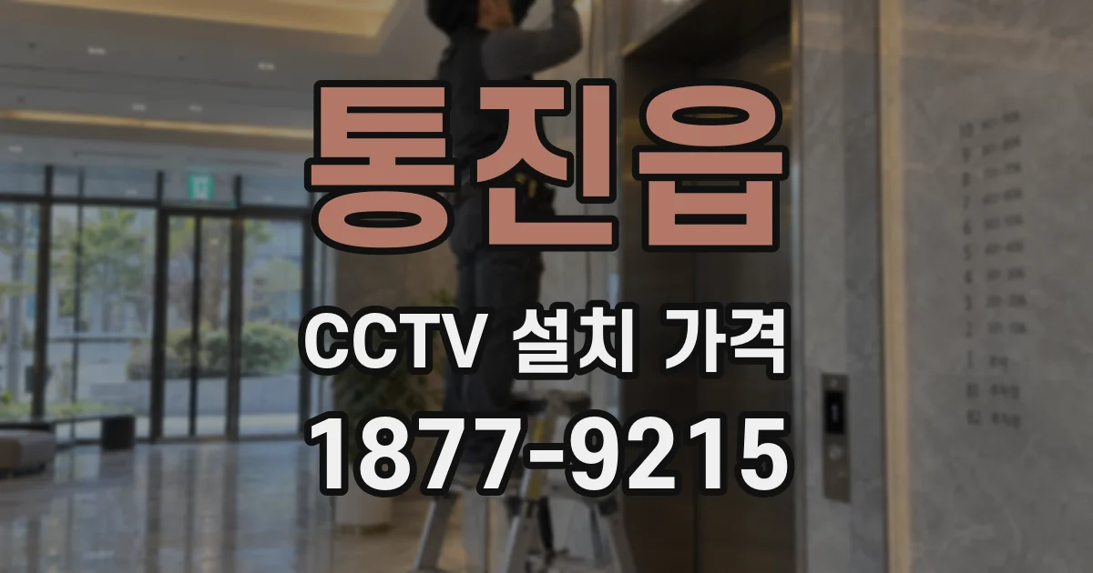 통진읍 CCTV 설치 가격