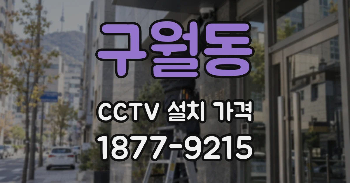 구월동 CCTV 설치 가격