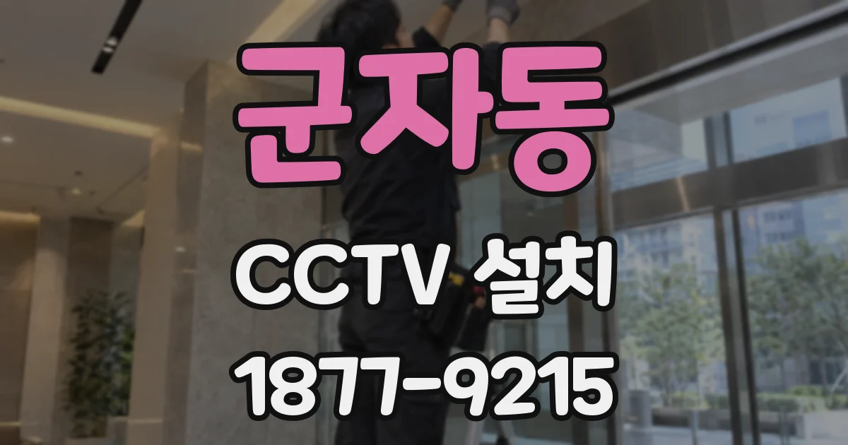 군자동 CCTV 설치