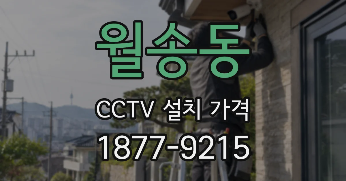 월송동 CCTV 설치 가격