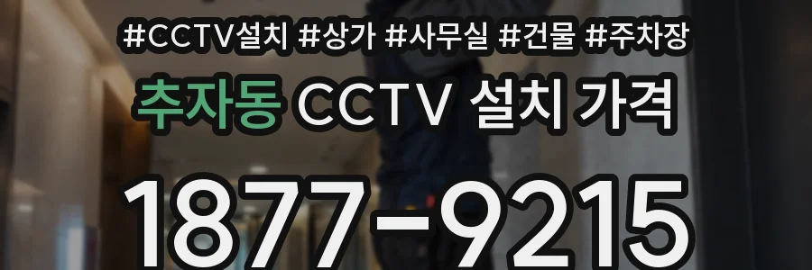 추자동 CCTV 설치 가격