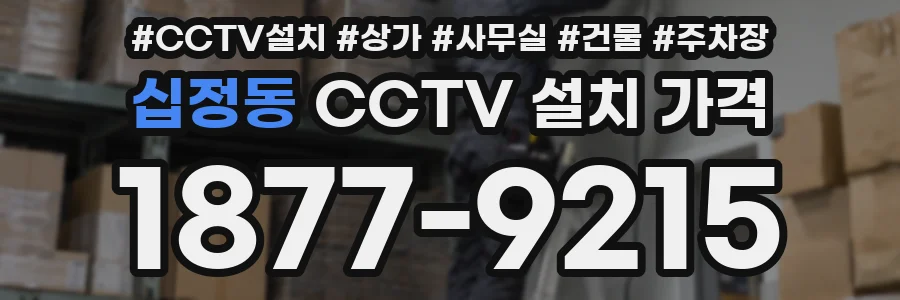 십정동 CCTV 설치 가격
