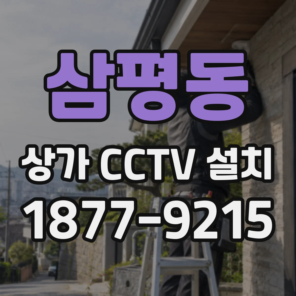 삼평동 상가 CCTV 설치