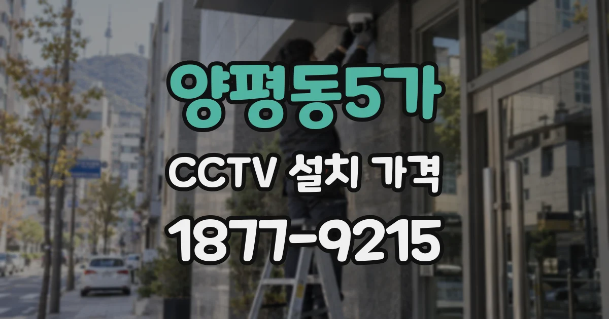 양평동5가 CCTV 설치 가격