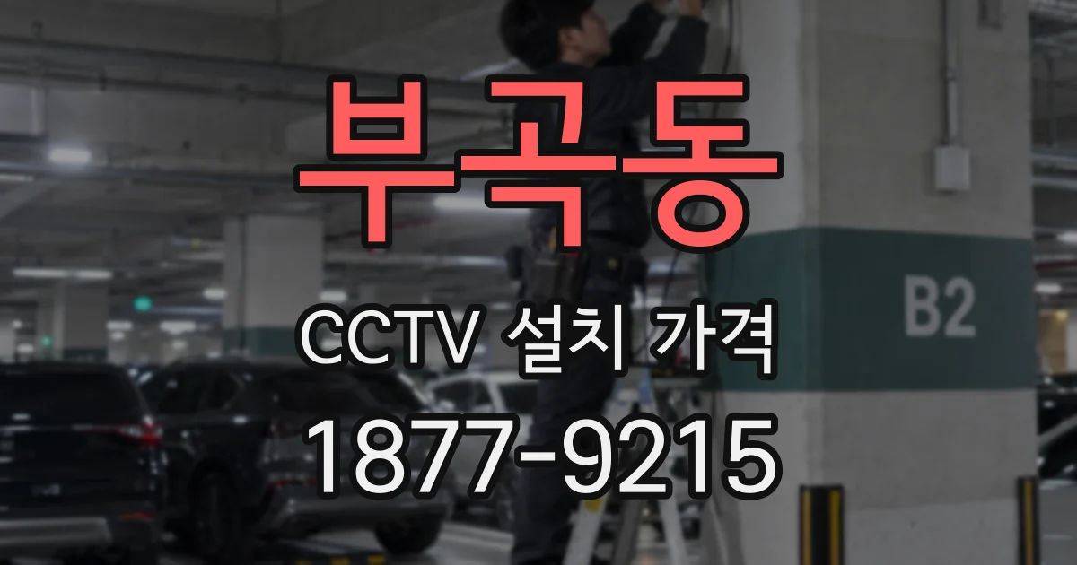 부곡동 CCTV 설치 가격