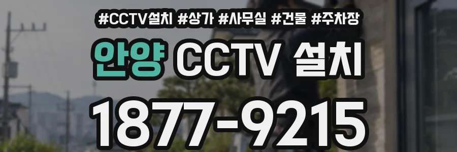 안양 CCTV 설치