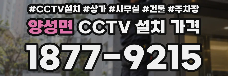 양성면 CCTV 설치 가격