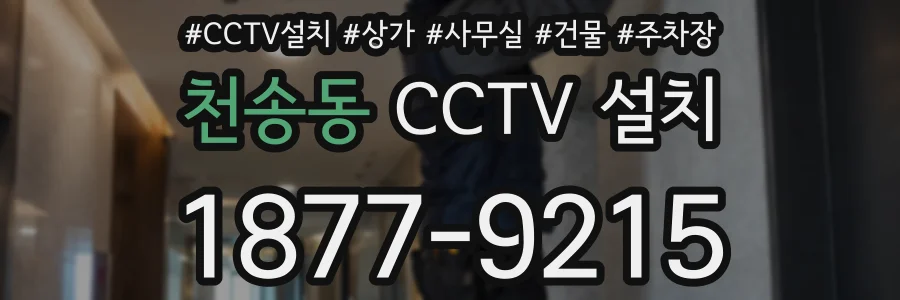 천송동 CCTV 설치