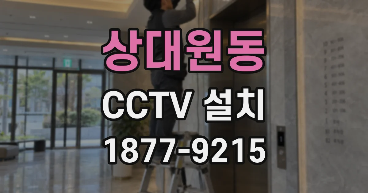 상대원동 CCTV 설치