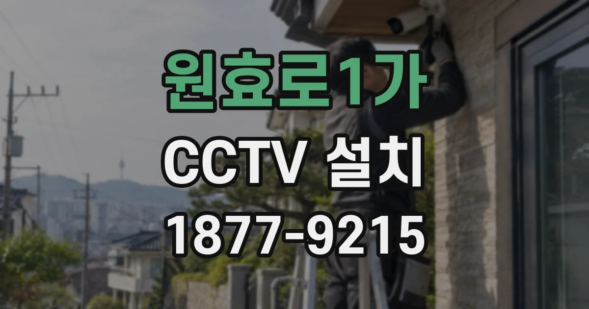 원효로1가 CCTV 설치