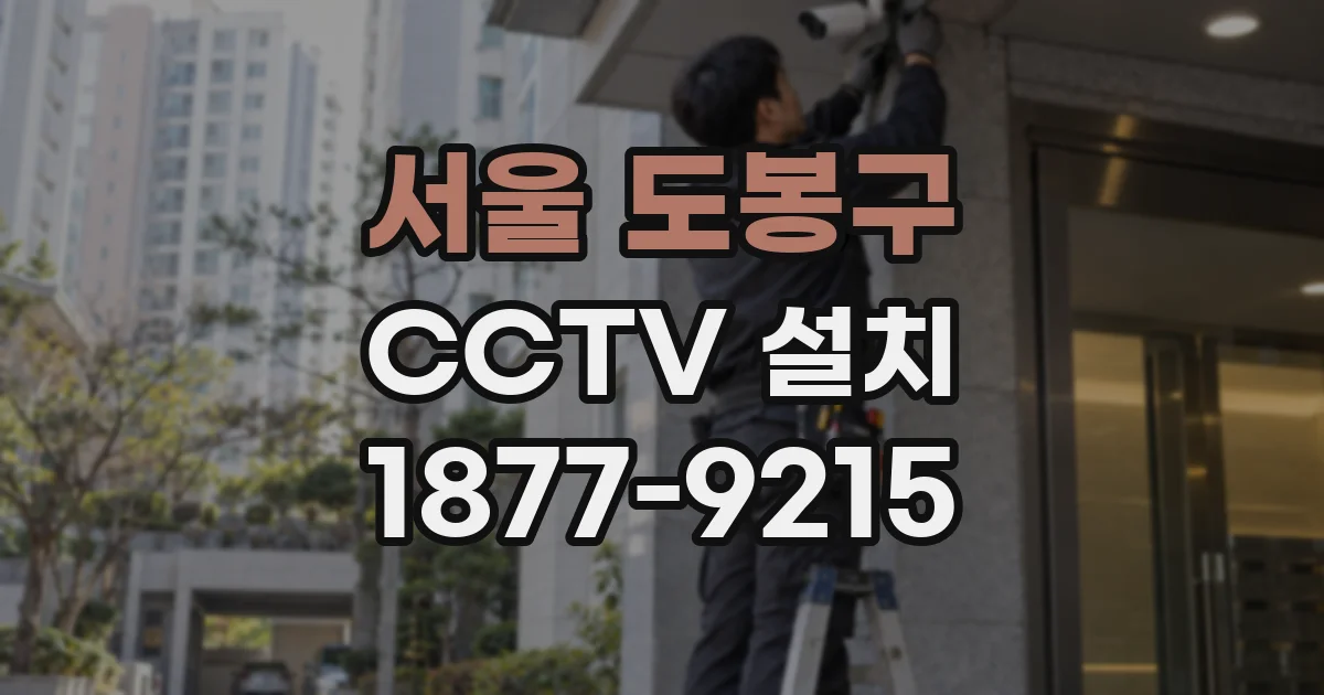 서울 도봉구 CCTV 설치