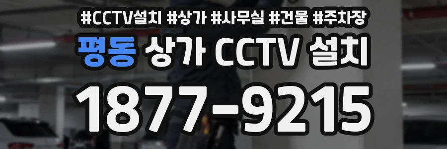 평동 상가 CCTV 설치