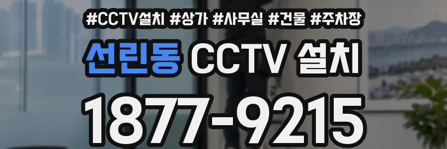 선린동 CCTV 설치
