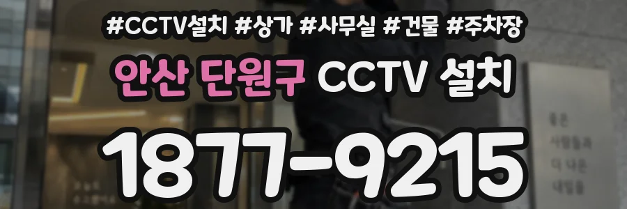 안산 단원구 CCTV 설치
