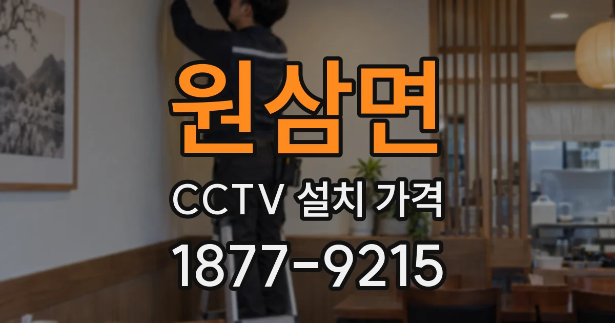 원삼면 CCTV 설치 가격