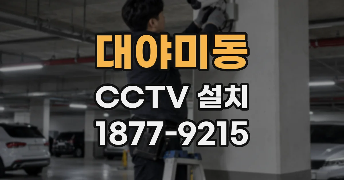 대야미동 CCTV 설치