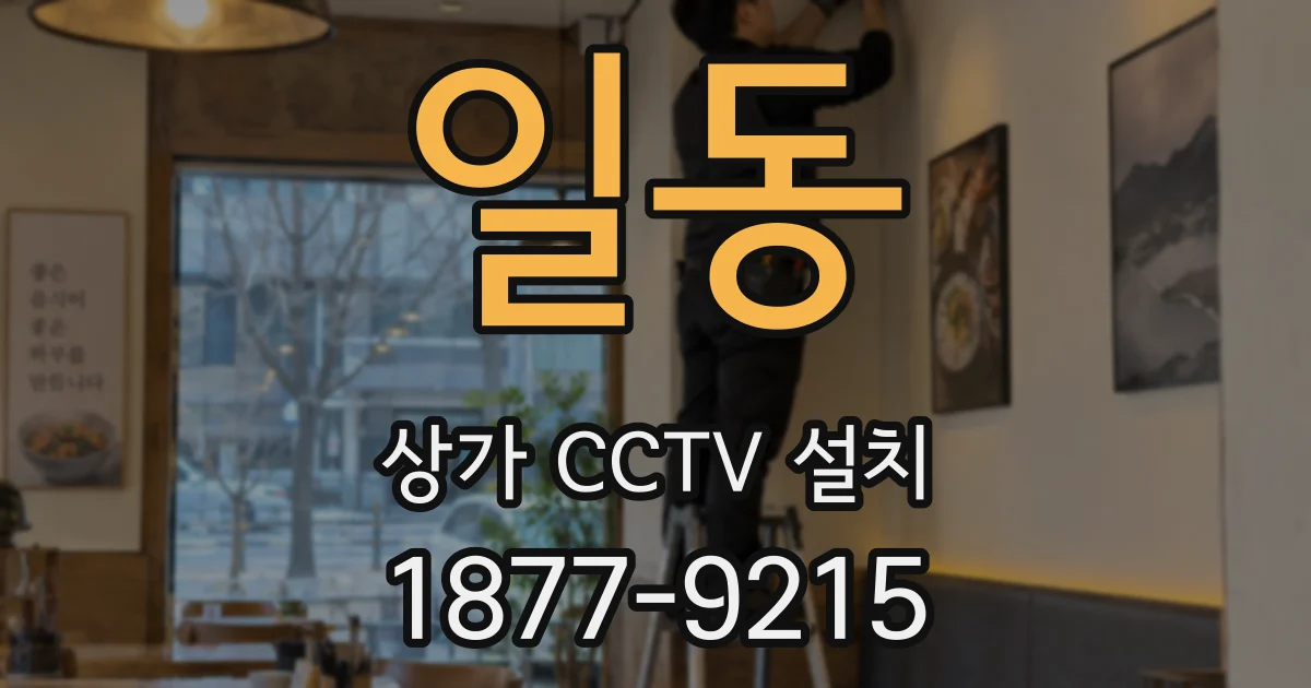 일동 상가 CCTV 설치