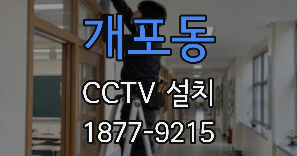 개포동 CCTV 설치
