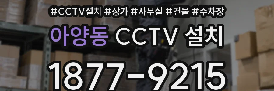 아양동 CCTV 설치
