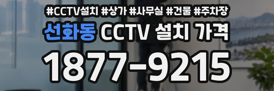 선화동 CCTV 설치 가격