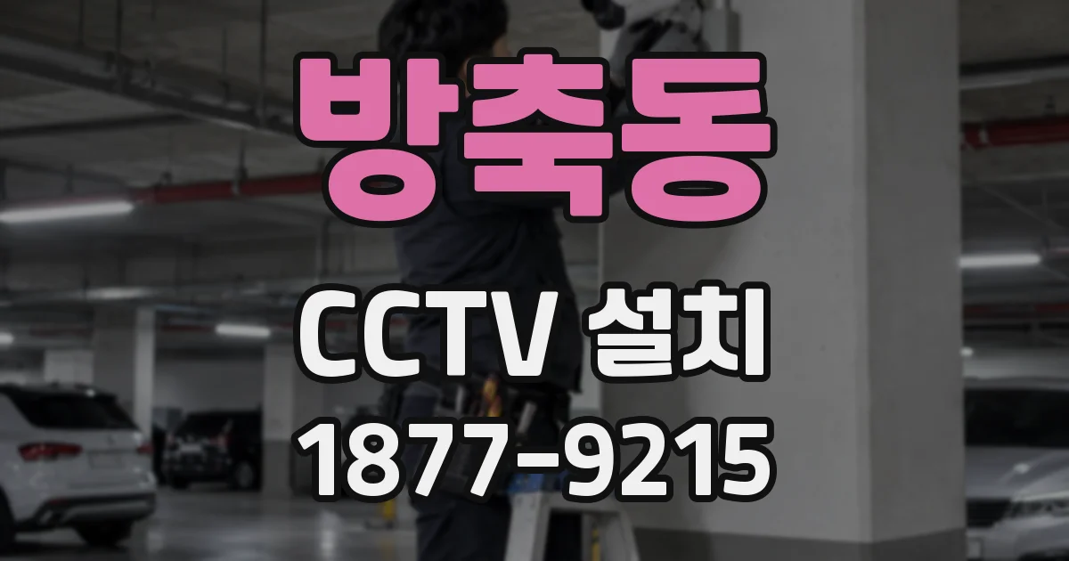 방축동 CCTV 설치