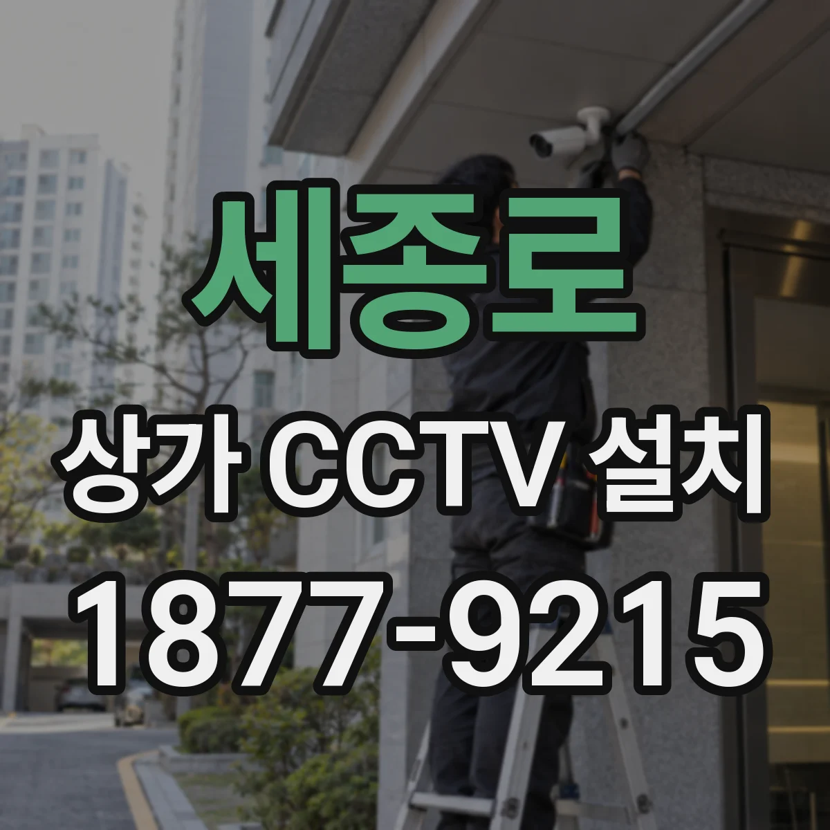 세종로 상가 CCTV 설치