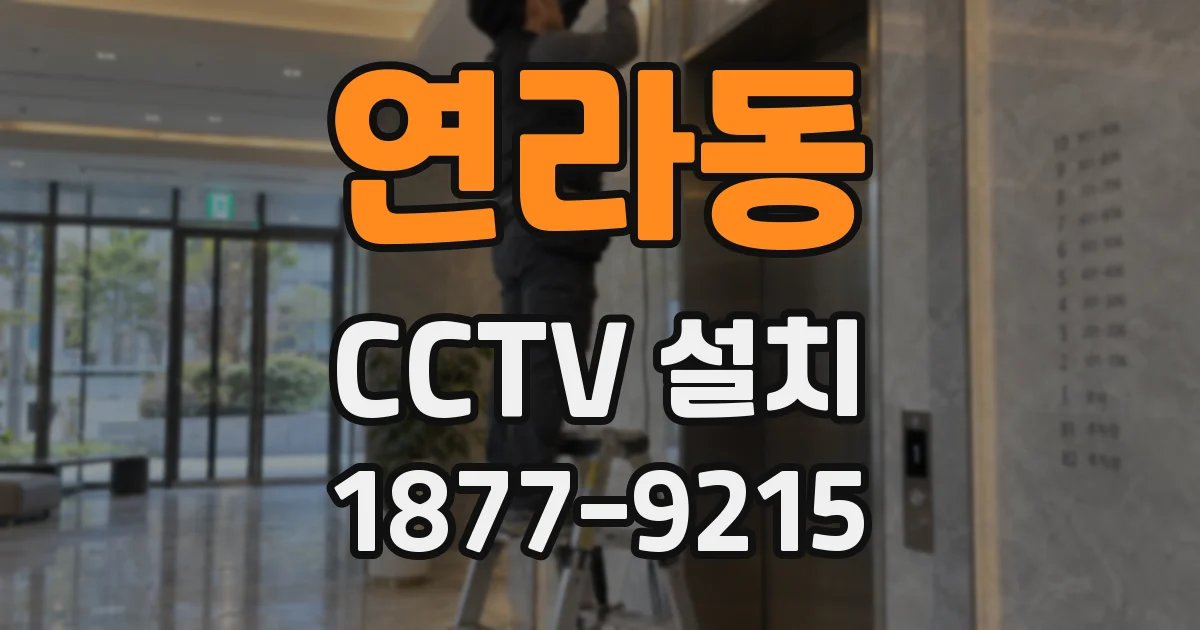 연라동 CCTV 설치