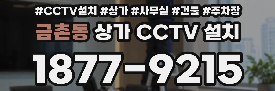 금촌동 상가 CCTV 설치