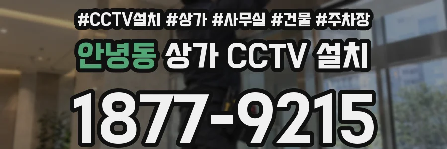 안녕동 상가 CCTV 설치
